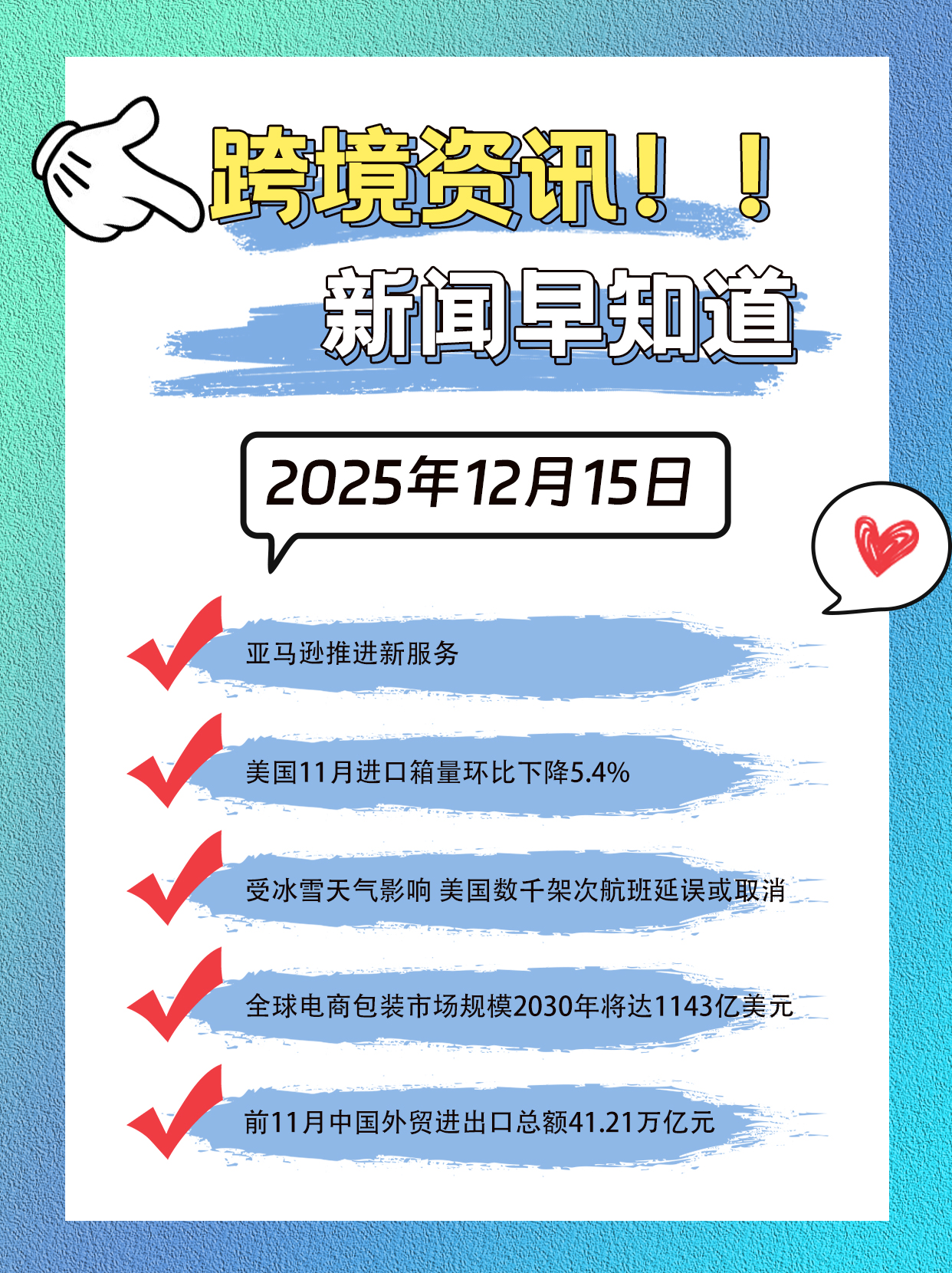 新闻早知道 12.15